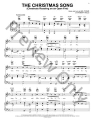 The Christmas Song piano sheet music cover